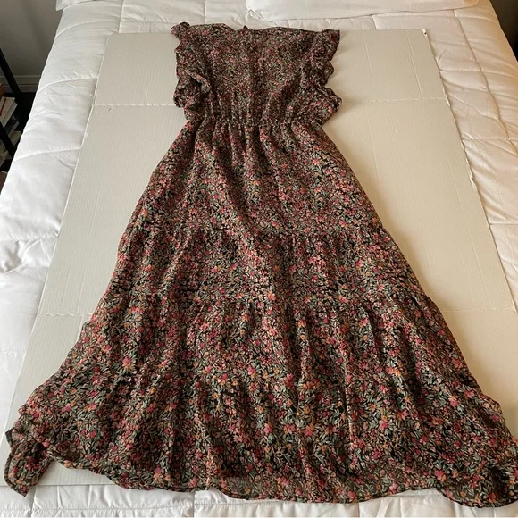 BB Dakota by Steve Madden Sleeveless Multicolor Floral Maxi Dress - Picture 9 of 14